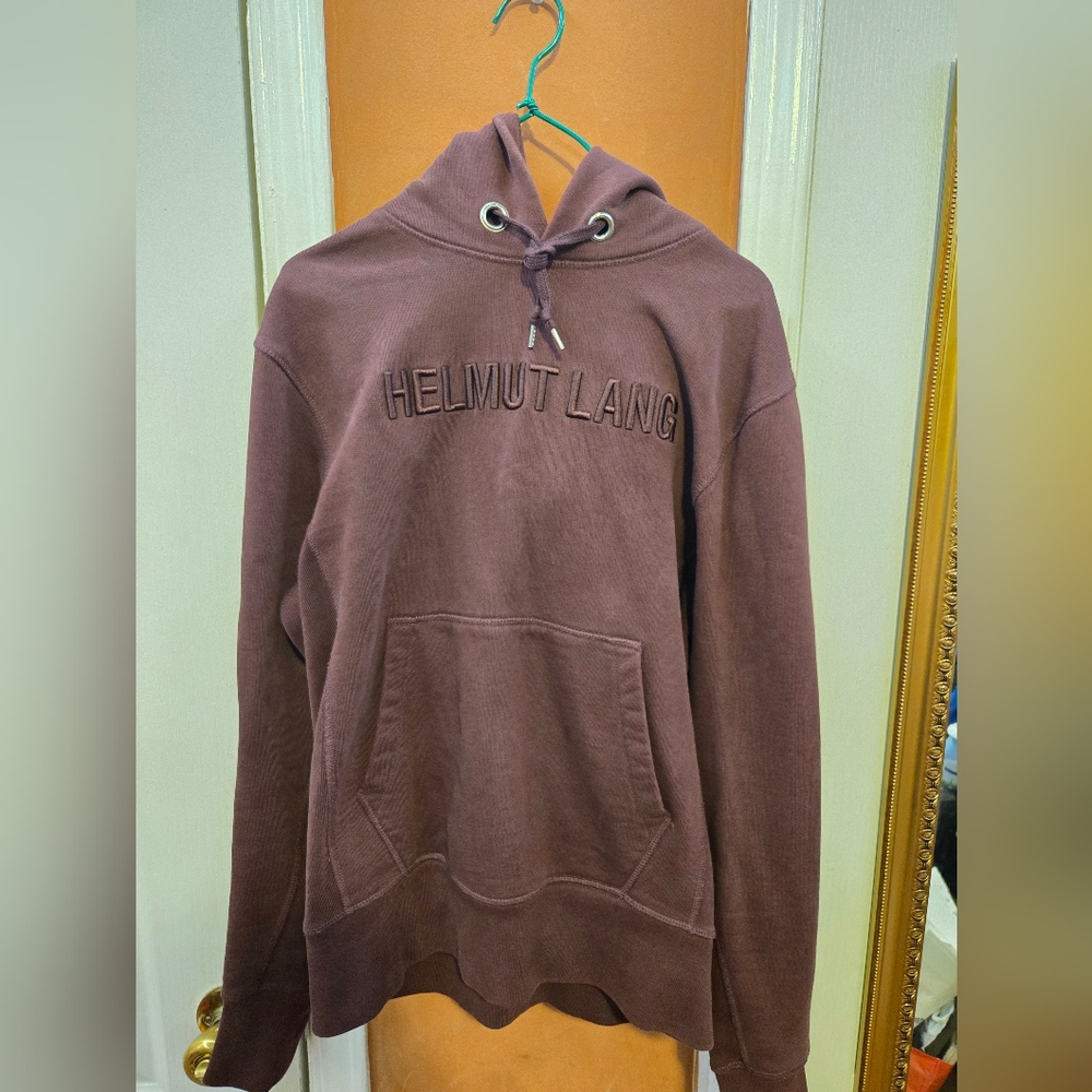 Helmut Lang Burgundy Hoodie